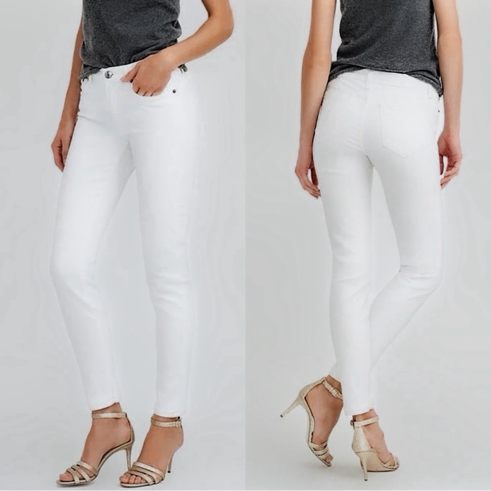 NWOT J. Crew 365 ‘8” Toothpick’ Skinny Jeans in White Size 26